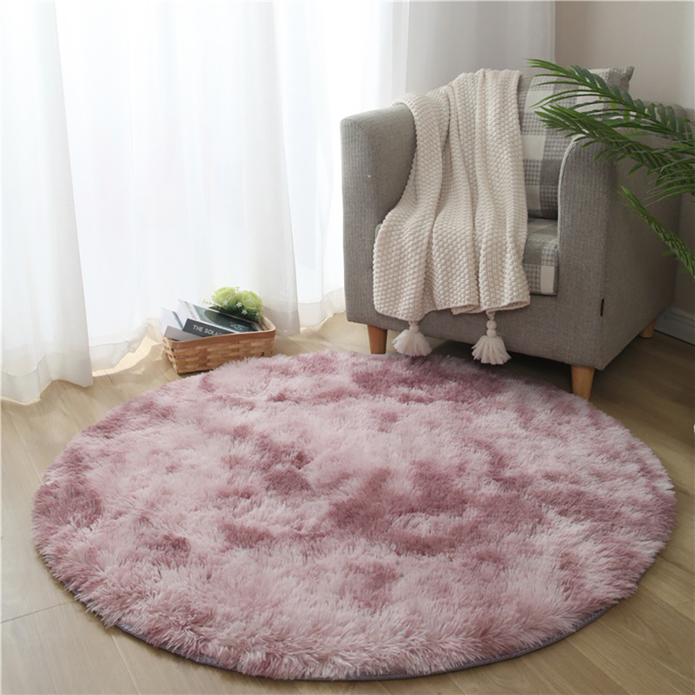 Rose Pink Round Rug 1.60m Diameter/ Large Rugs/ Area Rugs/ Carpet – Dr ...